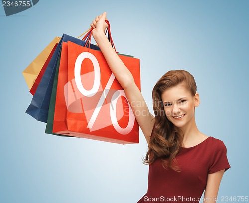 Image of girl with shopping bags