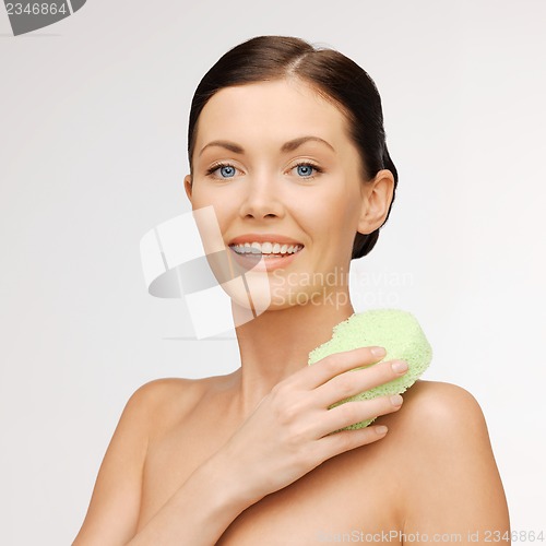 Image of woman with sponge