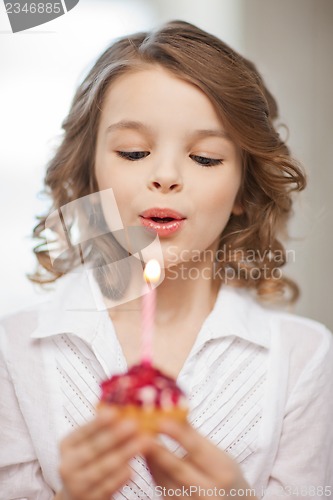 Image of girl with cupcake