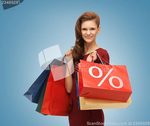 Image of girl with shopping bags