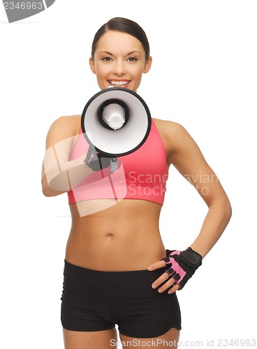 Image of woman with megaphone