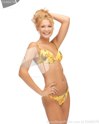 Image of beautiful woman in bikini