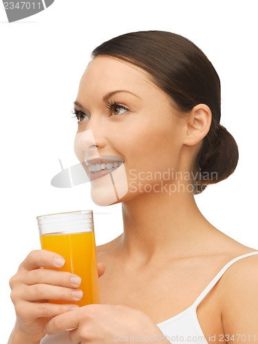 Image of woman with glass of juice