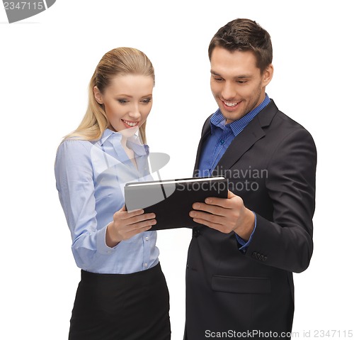 Image of man and woman with tablet pc