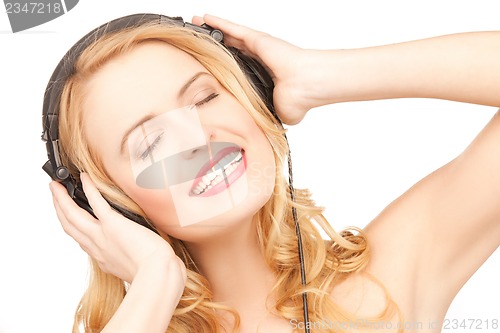 Image of woman with headphones