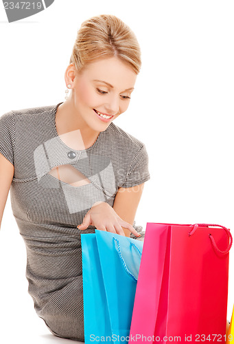 Image of woman with shopping bags