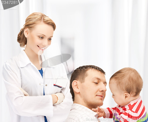 Image of doctor with patients