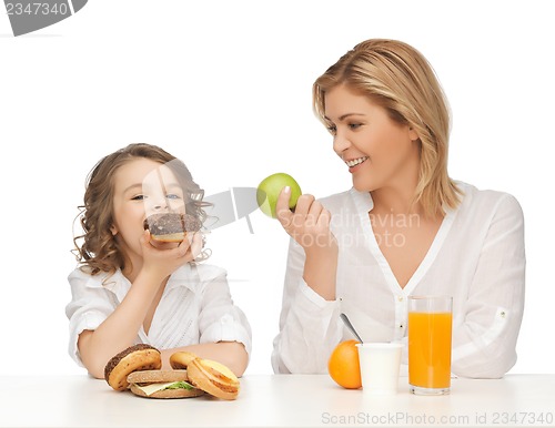 Image of mother and daughter