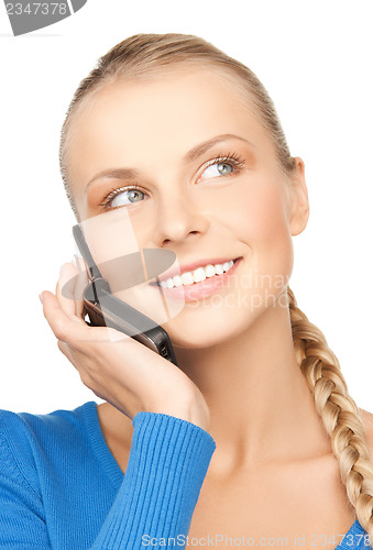 Image of woman with cell phone