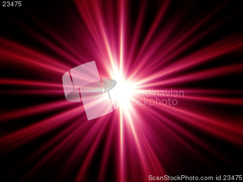 Image of Red Rays of Light
