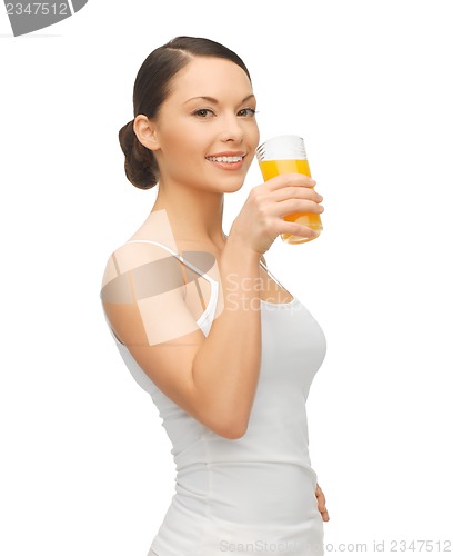 Image of woman with glass of juice