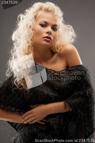 Image of woman in black dress