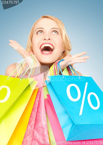 Image of woman with shopping bags