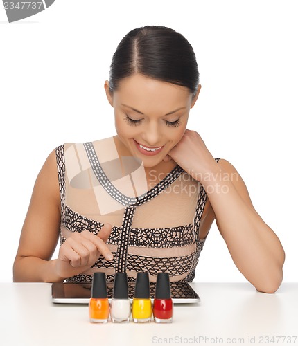 Image of woman with with tablet pc