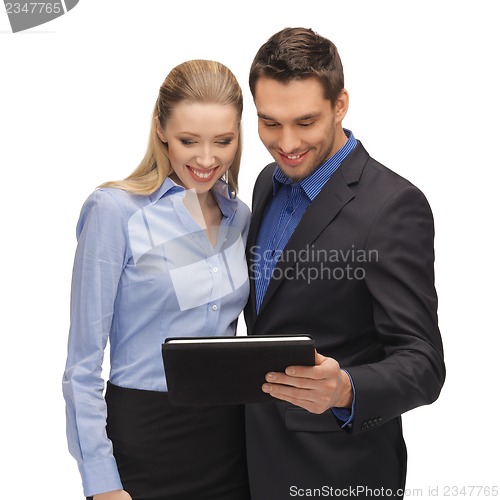 Image of man and woman with tablet pc