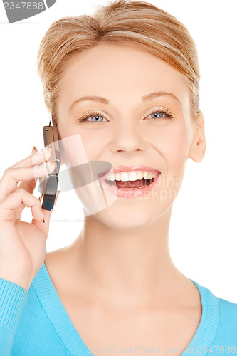 Image of woman with cell phone