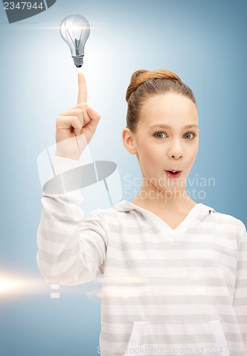 Image of girl with idea