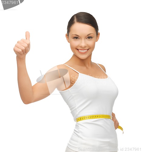 Image of woman with measuring tape