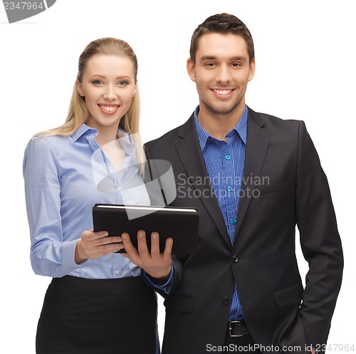 Image of man and woman with tablet pc