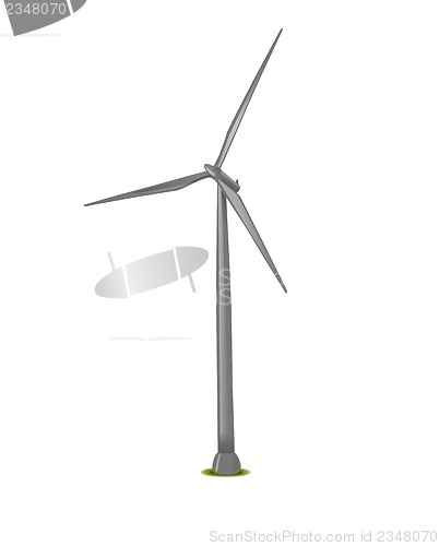 Image of illustration of wind turbine