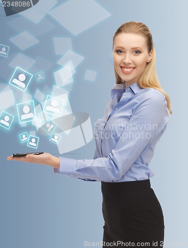 Image of woman with smartphone
