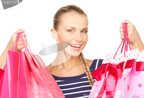 Image of woman with shopping bags