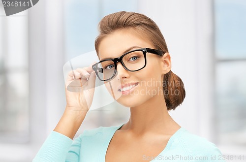 Image of lovely woman in spectacles