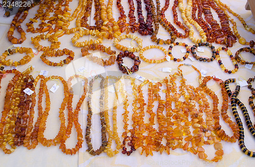 Image of necklaces bracelet  handmade jewelry amber stone 