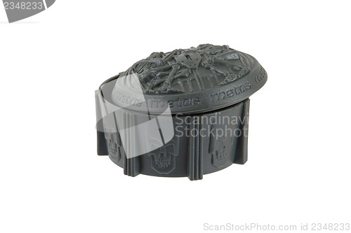 Image of Plastic box with skulls on it
