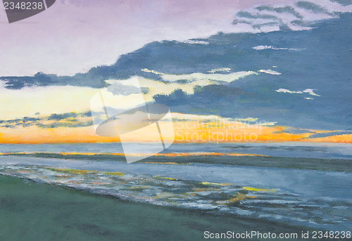 Image of Painting of a beach