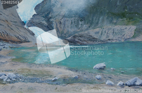 Image of Painting of a glacier