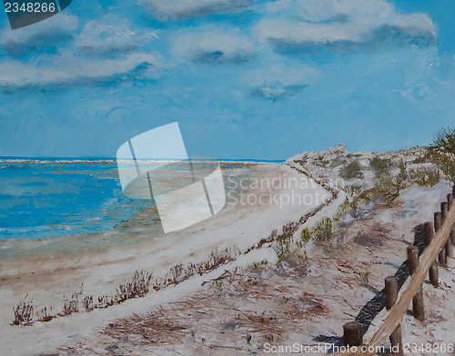 Image of Painting of a beach