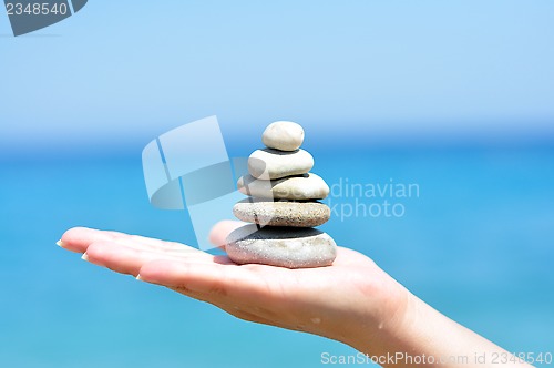 Image of Zen stones hand