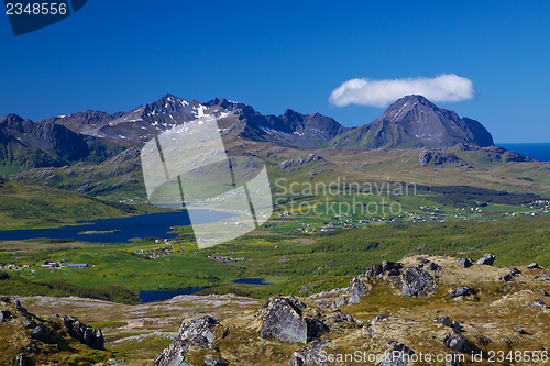 Image of Scenic view of Lofoten