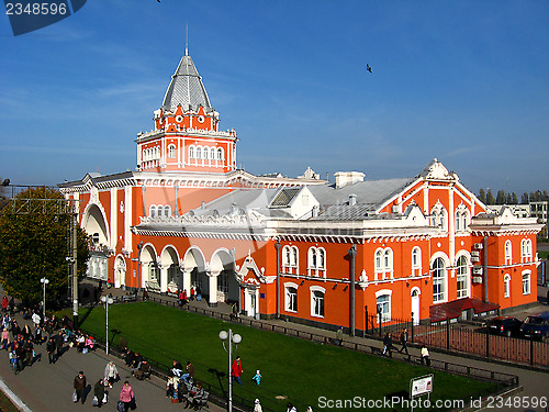 Image of building of train station in Chernigov