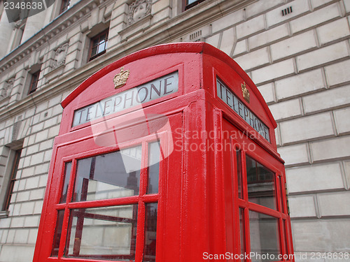 Image of London telephone box