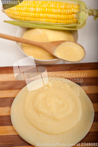 Image of polenta corn maize flour cream