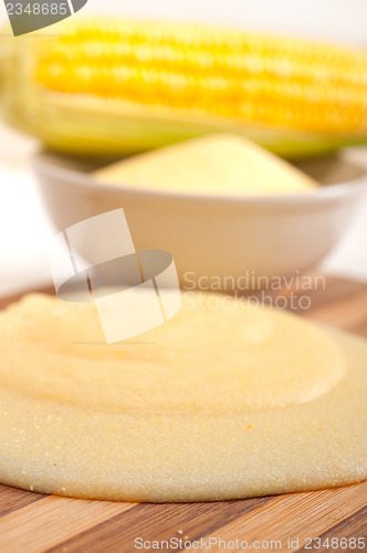 Image of polenta corn maize flour cream