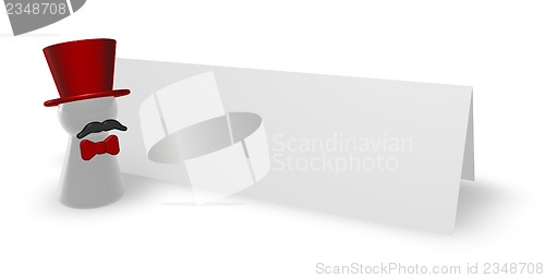 Image of ringmaster and card