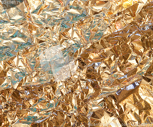 Image of gold foil texture