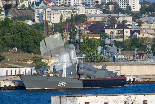 Image of Russian "Tarantul"-class of missile corvette