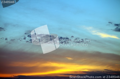 Image of Multicolor sunset sky