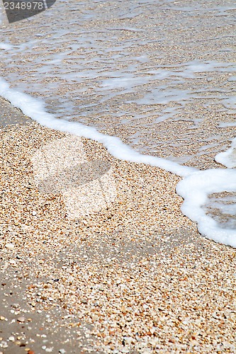 Image of pebble stones on the sea beach