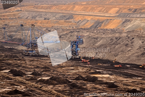 Image of Industrial landscape of a working mine