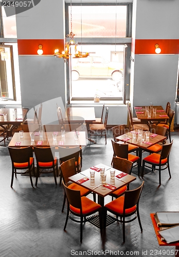 Image of Interior of a traditional hungarian restaurant