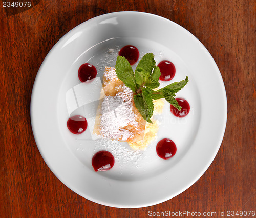 Image of Delicious hungarian dessert closeup