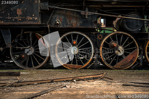 Image of Part of an old industrial train