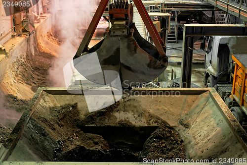 Image of Industrial crane in a power plant