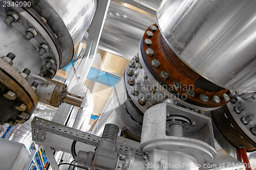 Image of Industrial pipes in a thermal power plant