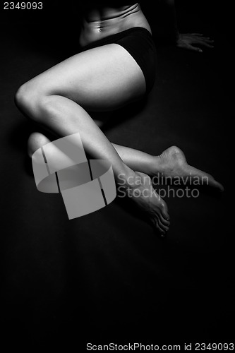 Image of Legs of a beautiful woman